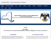 Tablet Screenshot of nyscottishritemasons.org